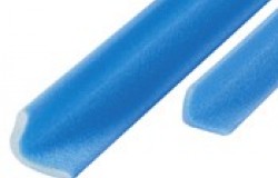 PROFILS Mousse PE TYPE L barres de 2m couleur bleu