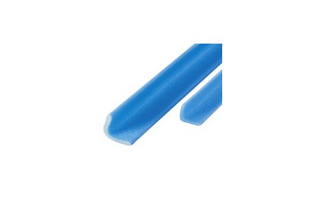 PROFILS Mousse PE TYPE L barres de 2m couleur bleu 75x75+10 mm, 210ml