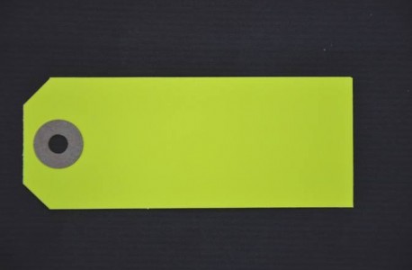 Etiquette américaine jaune fluo sans fil 50 x 120 MM
