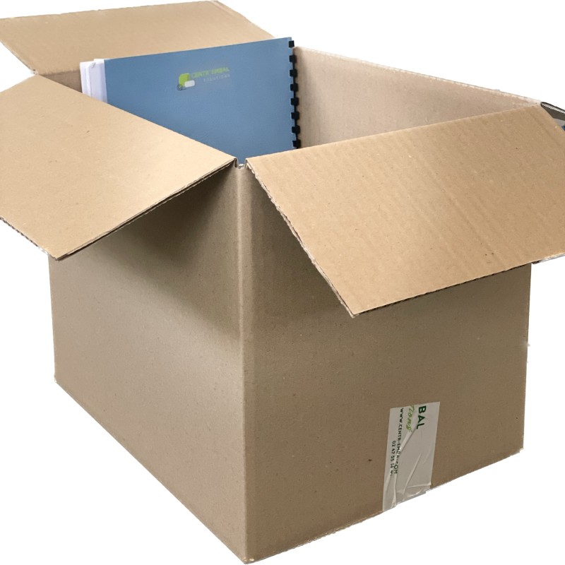 Caisse carton déménagement IMP. 1 COULEUR 545 x 345 x 300mm