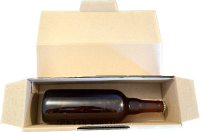 Boîte postale découpée DF-PC  330 x 100 x 100  Brune