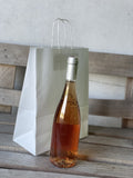 Sac pap.24x12x32 Naturel (Kraft Blanc) poignée ficelle