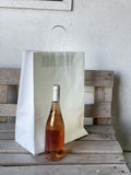 Sac pap.32/15/42 NATUREL (KRAFT BLANC) POIGNÉE FICELLE