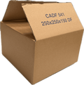 CENTR'EMBAL Carton simple cannelure 250x250x150 mm