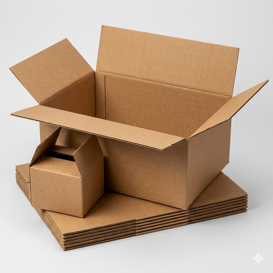 Carton double cannelure  500 x 400 x 250 mm